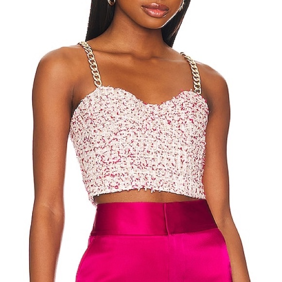 Cristi Bustier Crop Top in Off White & Raspberry
Alice + Olivia sz 8 NWOT $295 - Picture 2 of 9